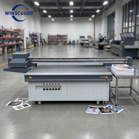 Mesin Printer UV Flatbed Industri Kecepatan Tinggi Format Besar 1300x2500 untuk Kaca, PVC, Akrilik
