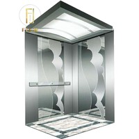 Ascenseur pour passagers personnalisé avec un design de cabine moderne pour les hôtels