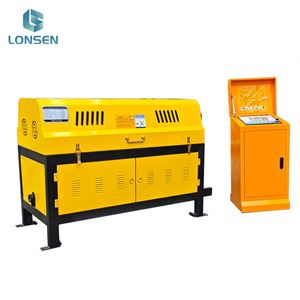 บาร์เหล็ก CNC อัตโนมัติและเครื่องตัดลวดยืดตรงพร้อมมอเตอร์220V/380V lonsen 5.5KW GT4-10 20 M/นาทีใช้งานง่าย - Product Image 1
