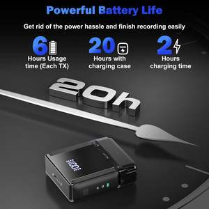 Micrófono Inalámbrico con Cancelación de Ruido para Cámara, 2.4G, Ultra Baja Latencia, Mini Micrófono de Solapa para Grabación en Estudio - Product Image 5