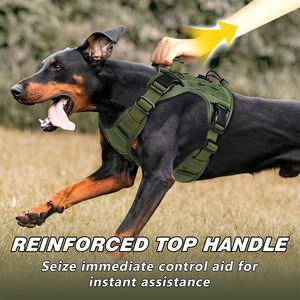 Diskon besar rompi latihan hewan peliharaan nilon dapat disesuaikan Harness dapat disesuaikan Multi warna Harness taktis anjing besar gesper logam tugas berat - Product Image 3