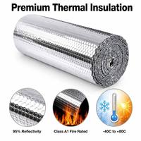 Film bulle en aluminium pour isolation thermique de bâtiment, personnalisable, moderne, écologique, réflectivité 97%, R4.0, directement de l'usine