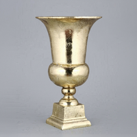 Vase à fleurs en fer doré de style américain, design côtier, centre de table pour mariage, décoration de maison, hôtel, couloir, qualité supérieure
