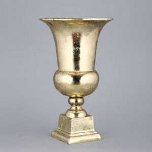 Vase à fleurs en fer doré de style américain, design côtier, centre de table pour mariage, décoration de maison, hôtel, couloir, qualité supérieure - Product Image 1