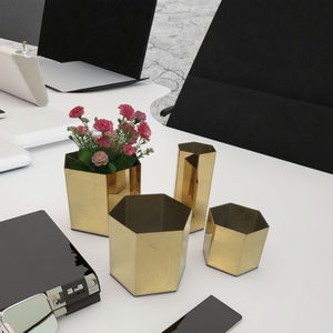 กระถางดอกไม้สแตนเลสขนาดเล็กแบบตั้งโต๊ะและแจกันตั้ง<span class=keywords><strong>พื้น</strong></span>สีสันสดใสสำหรับตกแต่งบ้านกระถางต้นไม้ในร่ม<span class=keywords><strong>วัสดุ</strong></span>โลหะ - Product Image 1