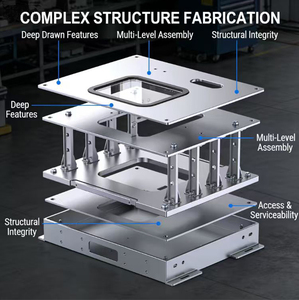 Services de fabrication sur mesure de tôles métalliques avec découpe laser, estampage et pliage - Acier inoxydable et alliage d'aluminium - Product Image 6