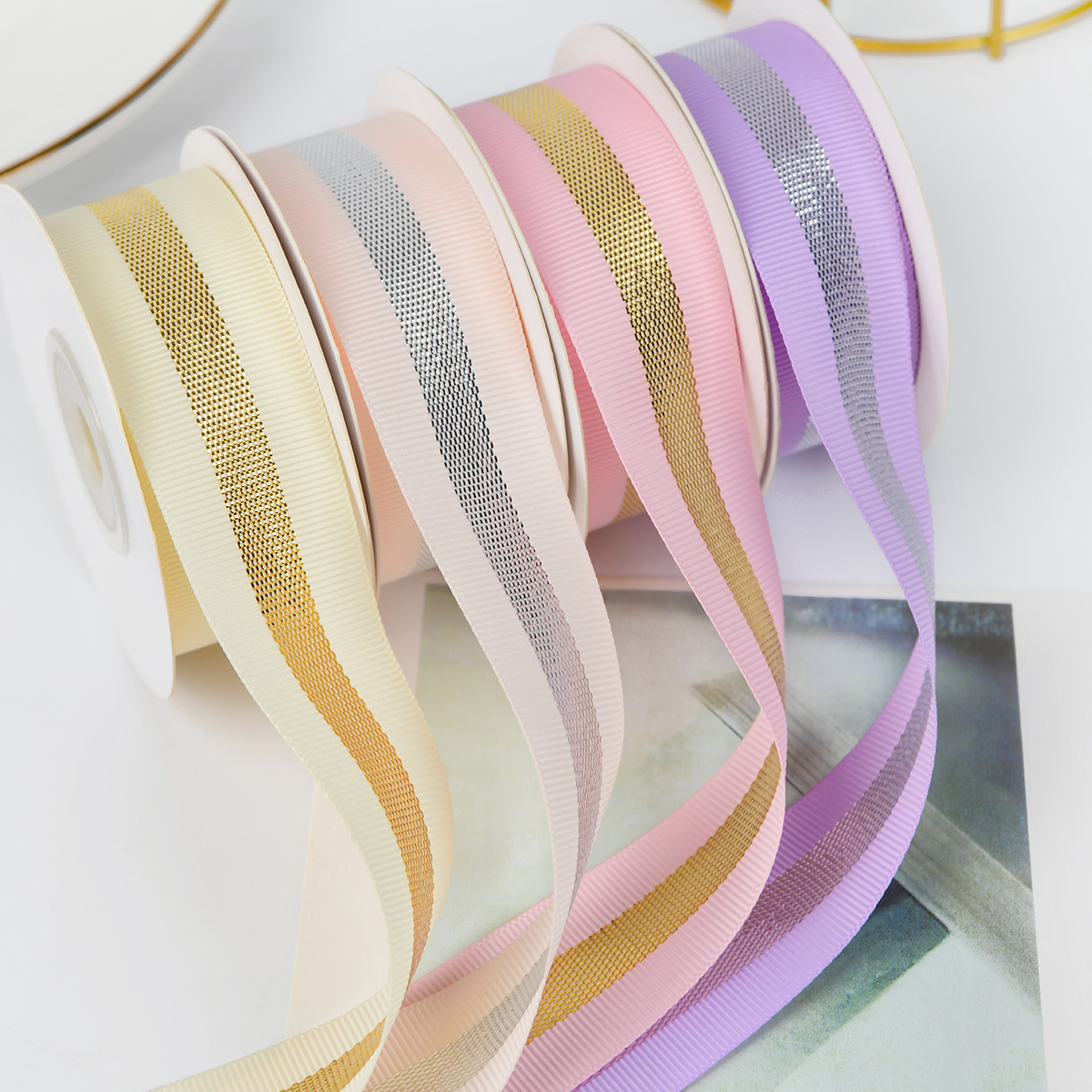 CSFY Factory Grosgrain Ribbons for Packing Box Gift Flowers Webbing Gift Ribbon Garment & Processing Accessories