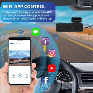 E-Quá Nhà Máy Xe Hộp Đen 1080P Vòng Lặp Ghi Âm Wifi Xe DVR Xe Máy Ảnh Ghi Âm Dash Cam Phía Trước Và Phía Sau 4K/1080P Wifi Dash Cam - Product Image 3