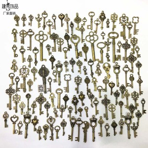 125 Pcs Bộ Chìa Khóa Bộ Xương Cổ Điển Charms Hỗn Hợp Phong Cách Cổ Bronze <span class=keywords><strong>Brass</strong></span> Cho Mặt Dây Chuyền Tự Làm Đồ Trang Sức Làm Wedding Party Ủng Hộ - Product Image 6