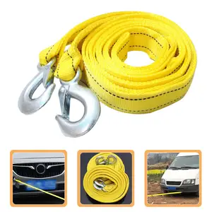 Doppio nylon hawk hook strong trailer rope per veicoli 4 metri 5 tonnellate cinghia di traino per auto