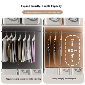 Thép không gỉ hiện đại 6 lớp nhiều hộ gia đình móc áo đậm liền mạch chống trượt quần giá hộ gia đình phòng khách đặc biệt - Product Image 4