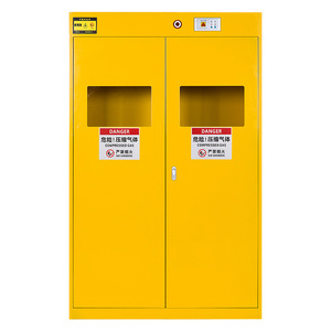 Gabinete de Almacenamiento a Prueba de Explosiones para Cilindros de Gas con Empaque Neutro, para Laboratorio, Oxígeno, Acetileno, Caja de Acero para Dos Cilindros OMD 009 - Product Image 2