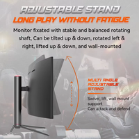 Écran incurvé 27 pouces 49 pouces 144 Hz 165 Hz Moniteur ultra-fin haute définition Écran de sport électronique IPS Écran plat pour ordinateur Moniteurs de jeu