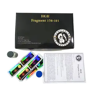 Custom Black Cardboard HGH-191 Vial Packaging Box Sticker and Paper Box for 10ml 2ml 3ml vial with paper leaflet