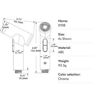New Fashion Bathroom <strong>ABS</strong> Handheld Bidet Sprayer <strong>Woman</strong> Chrome Douche Spray WC Toilet <strong>Shattaf</strong> - Product Image 5