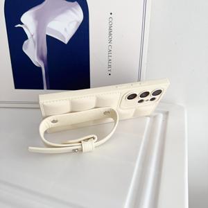 Pour Samsung S23 Ultra étui de téléphone portable Ins doudoune dragonne en cuir S24 antichoc S22 support S21 S20 couverture téléphone - Product Image 3