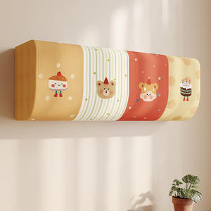Housse de protection intégrale anti-poussière pour unité intérieure de climatiseur mural Ocean Park Lucky Puppy Cake pour Midea Gree - Product Image 1