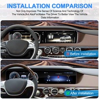 Lecteur DVD Android CarPlay Navihua 12,3 pouces, navigation GPS, autoradio, écran pour Mercedes-Benz Classe S W222 2014-2017