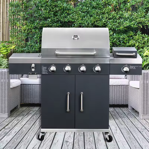 Four à barbecue double robuste à gaz pour jardin, idéal pour les fêtes, les voyages et le camping – Excellent pour la cuisson des aliments - Product Image 5