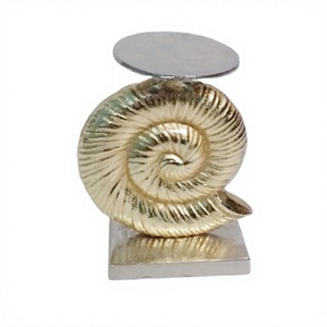 Decorative Seashell Candle Holder Wedding Birthday <b>Parties</b> <b>Table</b> Decoration Accessories Candle Stand Metal Handcrafts Design - Product Image 1
