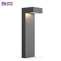 Borne lumineuse LED extérieure étanche IP65 en aluminium pour allées et jardins, design breveté de haute qualité pour l'éclairage paysager extérieur