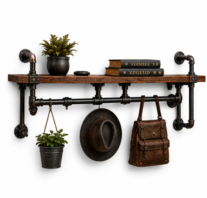 Étagères flottantes rustiques murales en bois, style industriel, pour salle de bain, décoration, étagère d'art, cuisine - Product Image 3