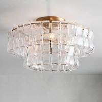 Lustre moderne en cristal pour villa, hôtel, forme ronde, installation pour projets