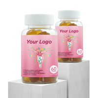 Gummies Chinaherbs à Marque Blanche Sans Sucre, Véganes, Sans OGM, Sans Gluten, Équilibre Hormonal, pour Femmes, Menstruations, SPM, Ménopause, Adultes