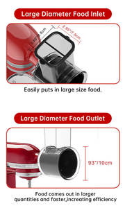 Accessoires de coupe pour légumes KitchenAid, ensemble de râpes et de coupe-légumes, accessoires de coupe-légumes KA - Product Image 6