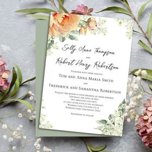 Großhandel Hochzeits-Grußkarten Beschichtetes Papier Folienkaschierung Digitaldruck Schnelle Artwork-Bestätigung Muster-Versand - Product Image 3