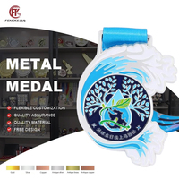 Nœud supérieur de marathon en alliage de zinc, produit personnalisé, bon marché, métal doré, 3D, avec ruban à sublimation, chine