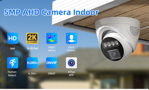 Caméra dôme 4K HD 2MP 5MP 8MP 360° °   Sécurité intelligente analogique AHD avec détection de mouvement et de visage, vue <span class=keywords><strong>panoramique</strong></span> - Product Image 2