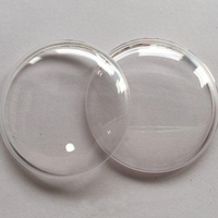 Verre de montre personnalisé en saphir rond et en verre minéral, plat ou bombé, transparent