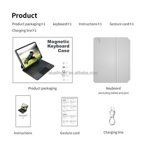 Tastiera magica per iPad Pro 12.9 6 ° 2022 /5 2021/4 °/3 ° generazione forte custodia per tastiera magnetica con schermo - Product Image 6