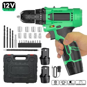 12V Cordless Drill Set Screwdriver Variable Speed <b>Power</b> <b>Tools</b> Accessories Drilling 25mm Battery Local US Warehouse CD-12HP-2 12V - Product Image 2