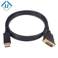 Câble de convertisseur professionnel DP vers DVI 1.0M DisplayPort mâle vers DVI-D câble adaptateur d'affichage 24 + 1pin mâle