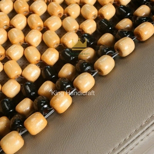 Coussin de siège de voiture en bois perlé résistant à la transpiration du Vietnam, respirant, rafraîchissant et massant pour les conducteurs en longs trajets - Product Image 3