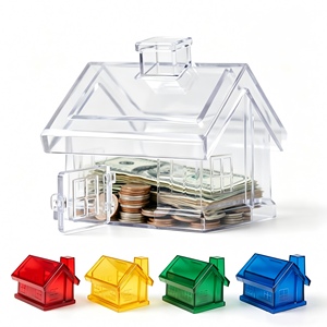 IDEA DE REGALO: Hucha Personalizada de Plástico para Monedas de Dólar, Euro, Libra y Otros Monedas, Caja de Ahorro Novedosa, Regalos Originales, Decoración del Hogar - Product Image 1