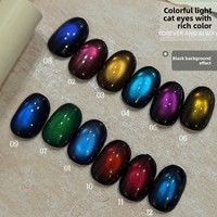 Suuseegel – Kit de vernis gel UV effet œil de chat Moonlight Gemini 12 couleurs, haute qualité, ODM/OEM, pour nail art et fournitures pour ongles