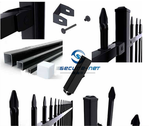 Bán nóng sử dụng màu đen sơn tĩnh điện wrought sắt hàng rào tấm thép mạ kẽm nhôm lan can cho nhà sử dụng giá - Product Image 3