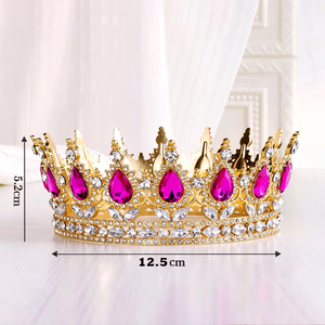 Coronas <span class=keywords><strong>de</strong></span> Boda <span class=keywords><strong>de</strong></span> 12.5 cm Coronas para Pastel Decoraciones Rosadas para Pastel Accesorio <span class=keywords><strong>de</strong></span> Repostería Herramientas para Hornear Regalos <span class=keywords><strong>de</strong></span> Feliz Cumpleaños - Product Image 1
