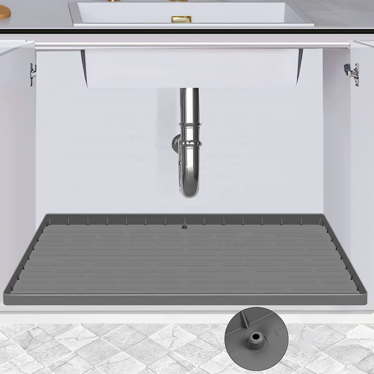 Настройка различных форм под раковиной коврик водонепроницаемый под раковину поддон для раковины кухня и ванная комната подкладка для шкафа Пользовательский логотип силикон SR