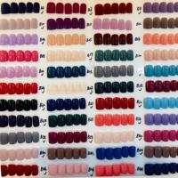 Vente en gros de faux ongles personnalisés à marque privée, forme amande, mauve ombré, effet œil de chat, nœud 3D, brillants