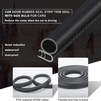 Joint d'étanchéité de porte automobile en EPDM composite à trois couches, profil en U, garniture de bord creuse, réduction du bruit, joint d'étanchéité pour porte de voiture, marque Xinhong