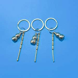 Colgante de llavero con forma de calabaza, colgante de llavero metálico para coche, fuente de productos para tiendas de 1 yuan y 2 yuan. - Product Image 4