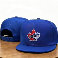 Casquette de baseball structurée de style hip-hop en mélange de laine et d'acrylique de haute qualité, avec visière plate personnalisée
