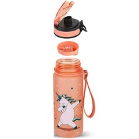 Bouteille d'eau potable réutilisable de jus de fruits en plastique Tritan sans BPA de 12oz conçue sur mesure pour l'école des enfants