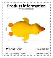 Canard géant jaune moelleux, canard géant rempli de farine, jouets extensibles résistants aux déchirures, canard géant pour soulager le stress des adultes, personnalisable