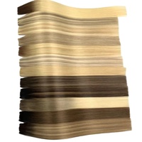 Extensiones de cabello humano  100g doble dibujado al por mayor nuevas extensiones de cabello tramado a mano genio europeo