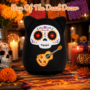 Peluche <span class=keywords><strong>de</strong></span> Gato Negro del Día <span class=keywords><strong>de</strong></span> <span class=keywords><strong>Muertos</strong></span>, Gato Esqueleto <span class=keywords><strong>de</strong></span> Peluche con Guitarra, Lindos Regalos <span class=keywords><strong>de</strong></span> Halloween y Día <span class=keywords><strong>de</strong></span> <span class=keywords><strong>Muertos</strong></span> para Niños - Product Image 3